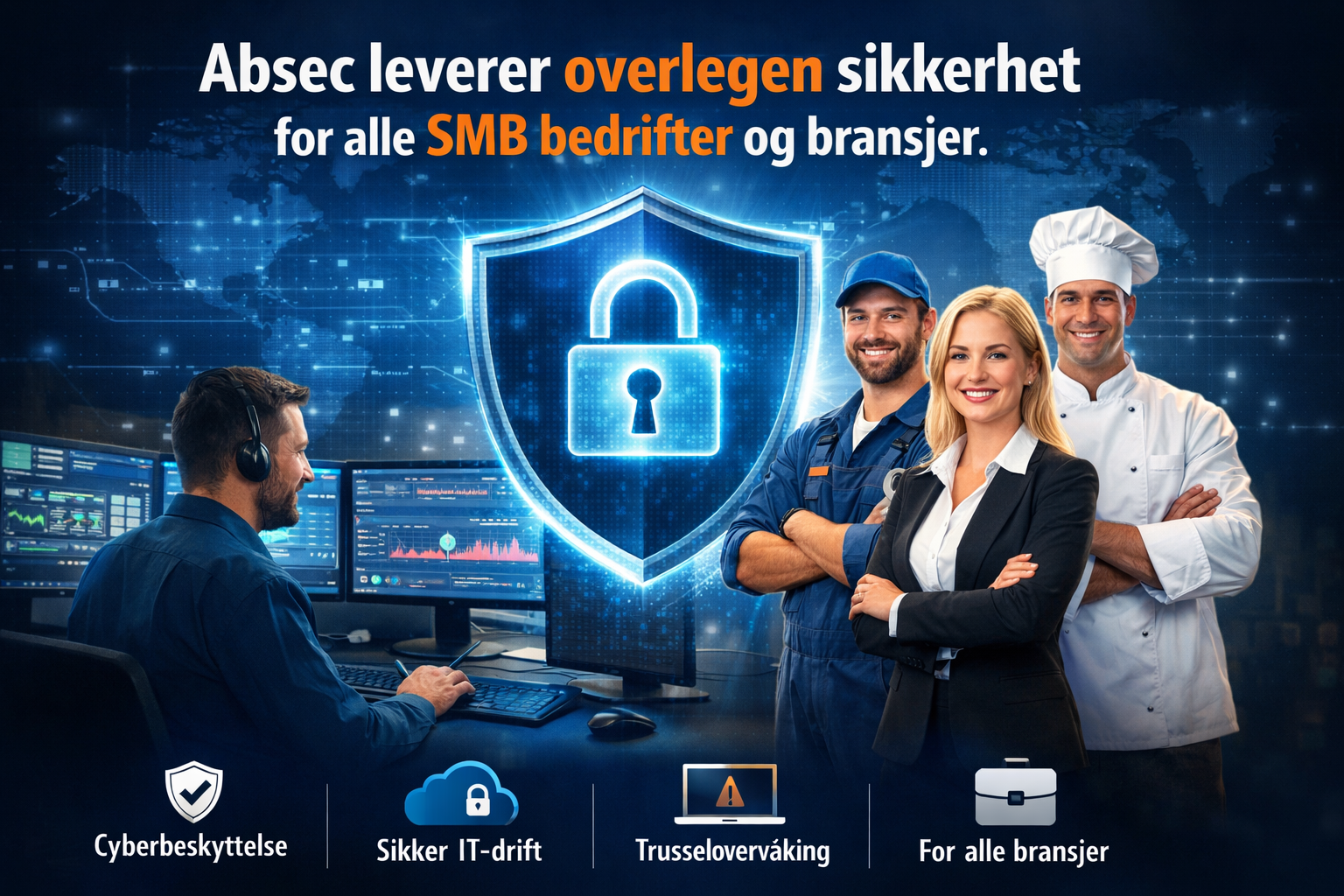 Absec leverer overlegen sikkerhet for alle SMB bedrifter og bransjer